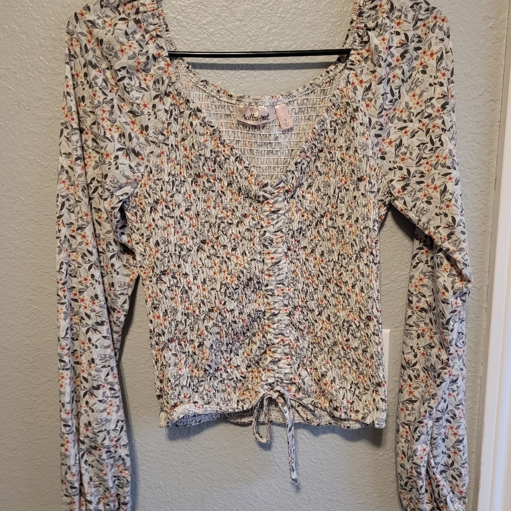 ❄️Cropped long sleeve with cinch